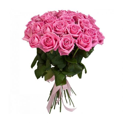 Купить 25 розовых роз с доставкой по Ак-Довураку